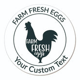 Ogelz 100Pcs Customized Farm Fresh Egg Carton Packaging Labels Stickers Set Personalized for Chicken Duck Stickers Extra Stciky 2 Inch (F01)