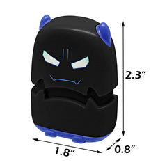 Ogelz Customized Name Stamp For Clothes-Cute Black Monster Alien Personalised For Adult Kids Daycare Stickers Tag Label Preschool Nursing Home Washable Dryer Safe