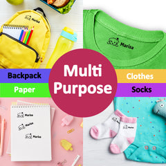 Ogelz Customized Name Stamp For Clothes-Cute Koala SQ Personalised For Adult Kids Daycare Stickers Tag Label Preschool Nursing Home Washable Dryer Safe