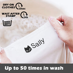 Ogelz Customized Name Stamp For Clothes-Cute Koala SQ Personalised For Adult Kids Daycare Stickers Tag Label Preschool Nursing Home Washable Dryer Safe