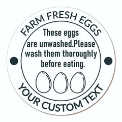 Ogelz 100Pcs Customized Farm Fresh Egg Carton Guide Packaging Labels Stickers Stamps Kit Set Personalized for Chicken Duck Stickers Extra Stciky 2 Inch Round (B01)