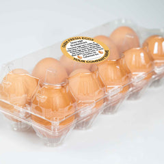 Ogelz 200Pcs Customized Farm Fresh Egg Carton Storage Guide Packaging Labels Stickers Stamps Kit Set Personalized for Chicken Duck Stickers Extra Stciky 2 Inch Round (B05)