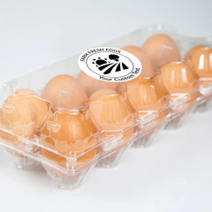 Ogelz 100Pcs Customized Farm Fresh Egg Carton Packaging Labels Stickers Set Personalized for Chicken Duck Stickers Extra Stciky 2 Inch (F10)