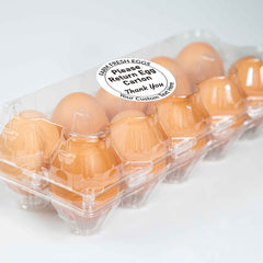 Ogelz 100Pcs Customized Farm Fresh Egg Please Return Egg Carton Guide Packaging Labels Stickers Stamps Kit Set Personalized for Chicken Duck Stickers Extra Stciky 2 Inch Round (B02)