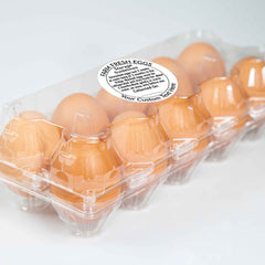 Ogelz 100Pcs Customized Farm Fresh Egg Carton Storage Guide Packaging Labels Stickers Stamps Kit Set Personalized for Chicken Duck Stickers Extra Stciky 2 Inch Round (B04)