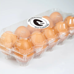 Ogelz 100Pcs Customized Farm Fresh Egg Carton Packaging Labels Stickers Set Personalized for Chicken Duck Stickers Extra Stciky 2 Inch (F08)