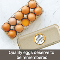 Ogelz 200Pcs Customized Farm Fresh Egg Carton Storage Guide Packaging Labels Stickers Stamps Kit Set Personalized for Chicken Duck Stickers Extra Stciky 2 Inch Round (B05)